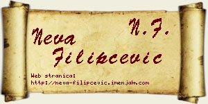 Neva Filipčević vizit kartica